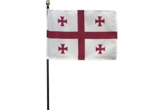 Georgia Republic Desk Flag, 4″ X 6″