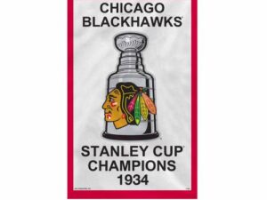 Chicago Blackhawks 1934 Flag, Polyester 3′ X 5