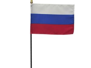 Russia Desk Flag, 4″ X 6″