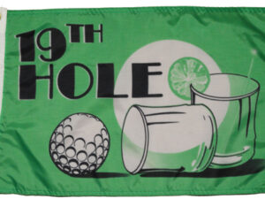 19th Hole Flag, Nylon 12″ X 18″