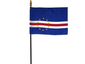 Cape Verde Desk Flag, 4″ X 6″
