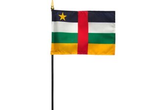 Central African Republic Desk Flag, 4″ X 6″