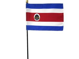Costa Rica Desk Flag, 4″ X 6″