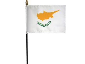 Cyprus Desk Flag, 4″ X 6″
