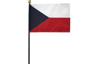 Czech Republic Desk Flag, 4″ X 6″