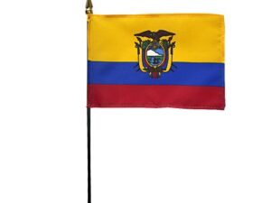 Ecuador Desk Flag, 4″ X 6″