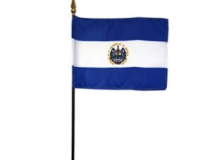 El Salvador Desk Flag, 4″ X 6″