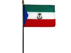 Equatorial Guinea Desk Flag, 4″ X 6″