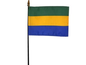 Gabon Desk Flag, 4″ X 6″