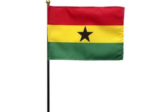 Ghana Desk Flag, 4″ X 6″