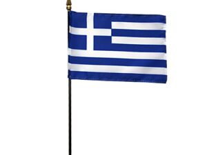 Greece Desk Flag, 4″ X 6″