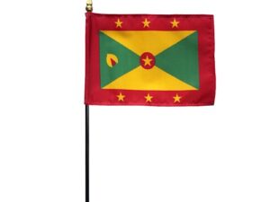 Grenada Desk Flag, 4″ X 6″