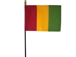 Guinea Desk Flag, 4″ X 6″