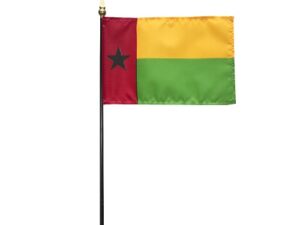 Guinea-Bissau Desk Flag, 4″ X 6″