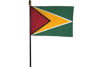 Guyana Desk Flag, 4″ X 6″