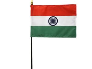 India Desk Flag, 4″ X 6″