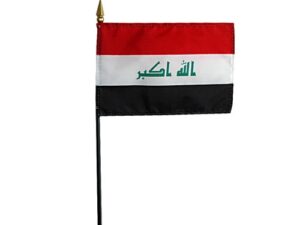 Iraq Desk Flag, 4″ X 6″