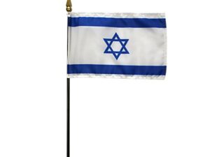 Israel Desk Flag, 4″ X 6″