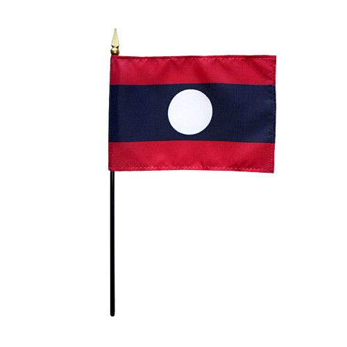 Laos Desk Flag