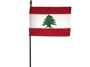Lebanon Desk Flag, 4″ X 6″