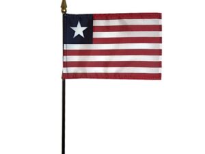 Liberia Desk Flag, 4″ X 6″