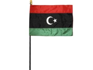 Libya Desk Flag, 4″ X 6″
