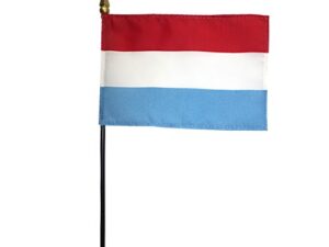 Luxembourg Desk Flag, 4″ X 6″