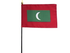 Maldives Desk Flag, 4″ X 6″