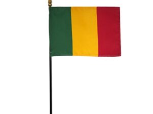 Mali Desk Flag, 4″ X 6″