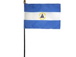 Nicaragua Desk Flag, 4″ X 6″