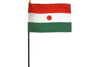 Niger Desk Flag, 4″ X 6″