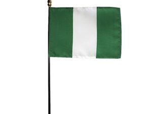 Nigeria Desk Flag, 4″ X 6″