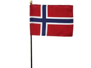 Norway Desk Flag, 4″ X 6″