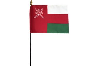 Oman Desk Flag, 4″ X 6″