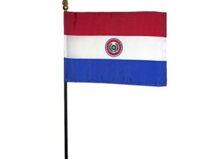 Paraguay Desk Flag, 4″ X 6″
