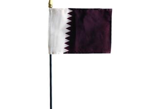 Qatar Desk Flag, 4″ X 6″