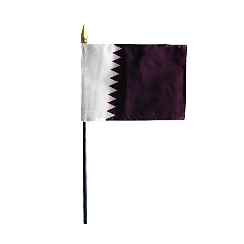 Qatar Desk Flag