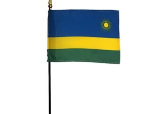 Rwanda Desk Flag, 4″ X 6″