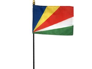 Seychelles Desk Flag, 4″ X 6″