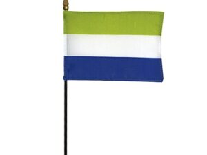 Sierra Leone Desk Flag, 4″ X 6″