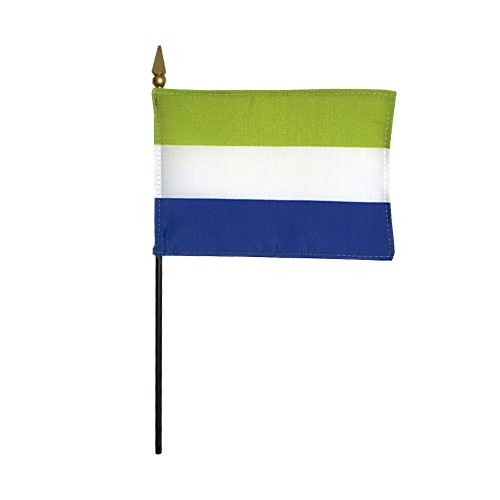 Sierra Leone Desk Flag