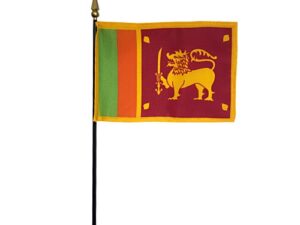 Sri Lanka Desk Flag, 4″ X 6″
