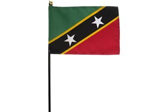 St. Kitts & Nevis Desk Flag, 4″ X 6″