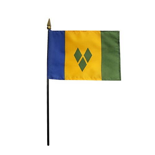 Saint Vincent & Grenadines Desk Flag