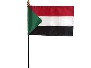 Sudan Desk Flag, 4″ X 6″