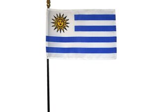 Uruguay Desk Flag, 4″ X 6″