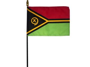Vanuatu Desk Flag, 4″ X 6″