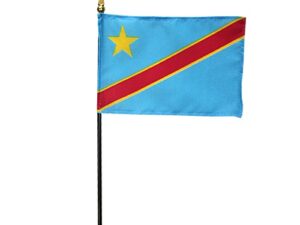 Democratic Republic Congo Desk Flag, 4″ X 6″