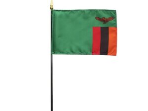 Zambia Desk Flag, 4″ X 6″