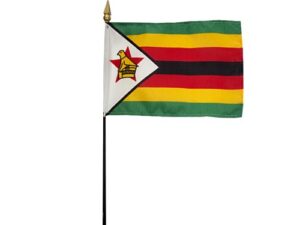 Zimbabwe Desk Flag, 4″ X 6″